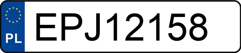 Numer rejestracyjny EPJ 12158 posiada BMW 330 Diesel Kat. MR`98 E46 330 Diesel Kat. MR`98 E46 - EPJ12158