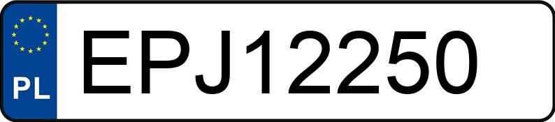 Numer rejestracyjny EPJ 12250 posiada BMW 318 Diesel MR`16 E6 F30 318 Diesel MR`16 E6 F30 - EPJ12250