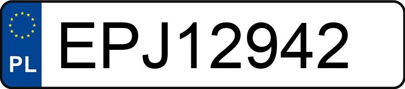 Numer rejestracyjny EPJ 12942 posiada BMW 320 Diesel DPF MR`04 E4 E90 Edition Fleet - EPJ12942