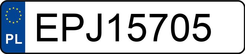 Numer rejestracyjny EPJ 15705 posiada HONDA Civic 1.6i MR`95 iLS - EPJ15705