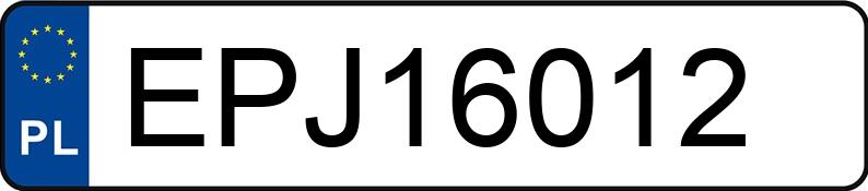 Numer rejestracyjny EPJ 16012 posiada RENAULT TRAFIC - EPJ16012