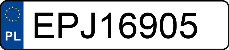 Numer rejestracyjny EPJ 16905 posiada TOYOTA TOYOTA RAV4 XA5(EU,M) - EPJ16905