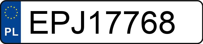 Numer rejestracyjny EPJ 17768 posiada HONDA Civic 1.6i MR`95 VTi - EPJ17768