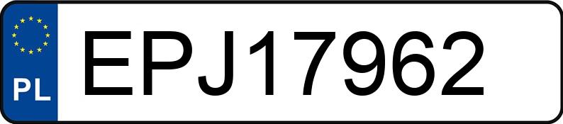 Numer rejestracyjny EPJ 17962 posiada JAGUAR XF - EPJ17962