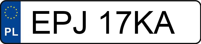 Numer rejestracyjny EPJ 17KA posiada PEUGEOT 207 1.6 HDI MR`06 E4 Sporty 90 - EPJ17KA