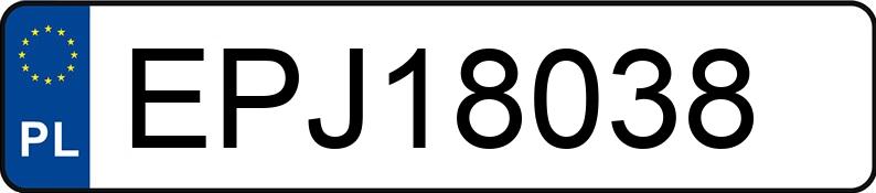 Numer rejestracyjny EPJ 18038 posiada JEEP GRAND CHEROKEE - EPJ18038 Numer rejestracyjny EPJ 18038 posiada JEEP GRAND CHEROKEE - EPJ18038