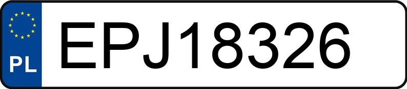 Registreringsnummeret EPJ 18326 har BMW 320i Kat. E36 320i Kat. E36 - EPJ18326