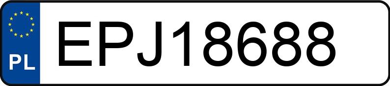 Numer rejestracyjny EPJ 18688 posiada BMW X1 - EPJ18688