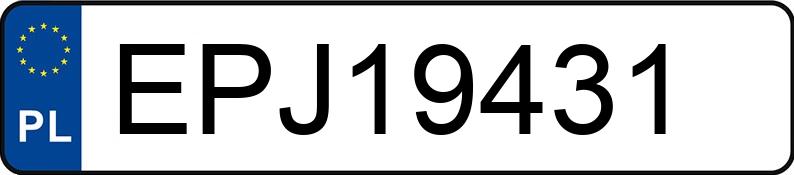 Numer rejestracyjny EPJ 19431 posiada VOLKSWAGEN Golf V 1.6 MR`03 E4 Sportline - EPJ19431