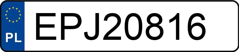 Numer rejestracyjny EPJ 20816 posiada BMW 520i E34 520i E34 - EPJ20816