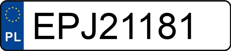 Numer rejestracyjny EPJ 21181 posiada BMW 330i Coupe Kat. MR`02 E3 E46 Ci - EPJ21181