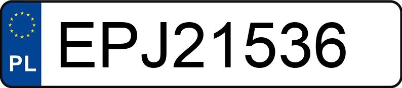 Numer rejestracyjny EPJ 21536 posiada BMW 316 I - EPJ21536