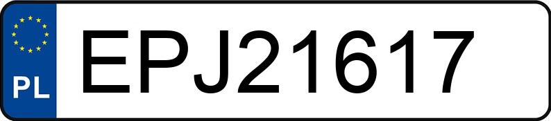 Numer rejestracyjny EPJ 21617 posiada MERCEDES-BENZ G 550 - EPJ21617