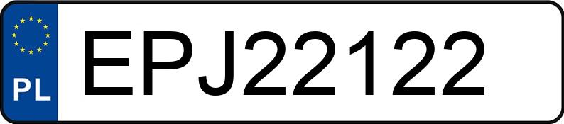 Numer rejestracyjny EPJ 22122 posiada MERCEDES-BENZ GLE 300 D 4MATIC - EPJ22122