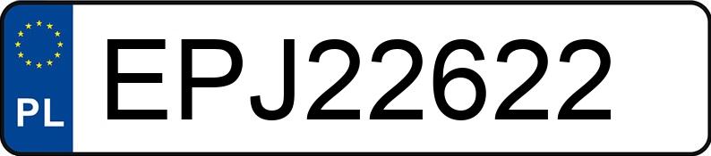Numer rejestracyjny EPJ 22622 posiada PORSCHE 981 Cayman MR`12 E5 981 Cayman MR`12 E5 - EPJ22622