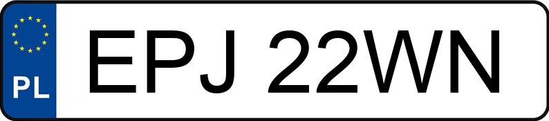 Numer rejestracyjny EPJ 22WN posiada SUZUKI Grand Vitara 1.9 Diesel MR`05 E3 Club DPF - EPJ22WN