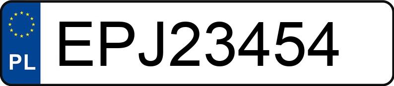 Numer rejestracyjny EPJ 23454 posiada BMW 530 Touring Diesel DPF MR`07 E4 E61 X - EPJ23454