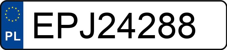 Il numero di registrazione EPJ 24288 ha SKODA Octavia IV 1.5 TSI MR`25 E6d Drive Essence - EPJ24288
