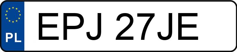 Numer rejestracyjny EPJ 27JE posiada TOYOTA AVENSIS 2.0D KOMBI - EPJ27JE