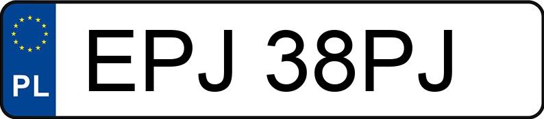 El número de registro EPJ 38PJ tiene FIAT Cinquecento 0.7 Kat. Cinquecento 0.7 Kat. - EPJ38PJ