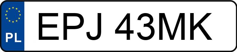 Numer rejestracyjny EPJ 43MK posiada OPEL Vectra B 2.0 DI Kat. MR`95 Vectra B 2.0 DI Kat. MR`95 - EPJ43MK