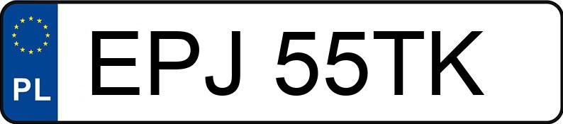 Numer rejestracyjny EPJ 55TK posiada VOLKSWAGEN GOLF - EPJ55TK