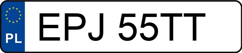 Numer rejestracyjny EPJ 55TT posiada CHEVROLET CRUZE - EPJ55TT