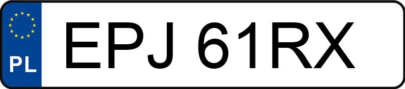 Numer rejestracyjny EPJ61RX posiada BMW 520i 24V Kat. E34 520i 24V Kat. E34