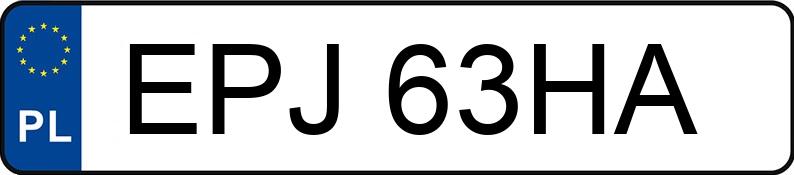 Numer rejestracyjny EPJ 63HA posiada BMW 320 Diesel Kat. MR`01 E3 E46 320 Diesel Kat. MR`01 E3 E46 - EPJ63HA