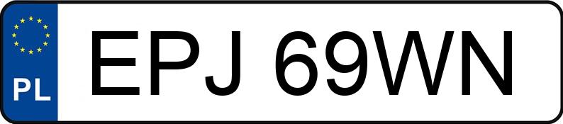 Numer rejestracyjny EPJ 69WN posiada AUDI A6 - EPJ69WN