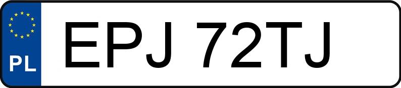 Numer rejestracyjny EPJ 72TJ posiada OPEL Vectra C 1.9 CDTI MR`05 E4 - EPJ72TJ