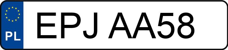 Numer rejestracyjny EPJ AA58 posiada OPEL Insignia 2.0 CDTI MR`08 E4 Insignia - EPJAA58