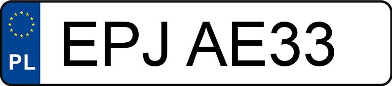 Numer rejestracyjny EPJ AE33 posiada VOLKSWAGEN Jetta 1.9 TDI MR`06 E4 Comfortline BMT - EPJAE33