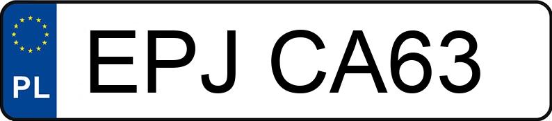 Numer rejestracyjny EPJ CA63 posiada HONDA Accord 1.8i MR`98 ES - EPJCA63