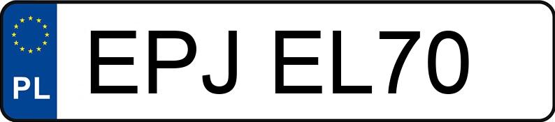 Numer rejestracyjny EPJ EL70 posiada BMW 320i MR`16 E6 F30 320i MR`16 E6 F30 - EPJEL70