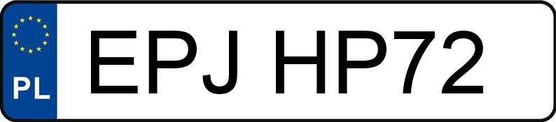 Numer rejestracyjny EPJ HP72 posiada SKODA FABIA SEDAN - EPJHP72