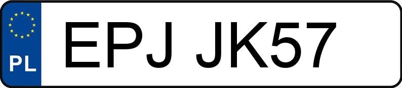 Numer rejestracyjny EPJ JK57 posiada SKODA FABIA - EPJJK57