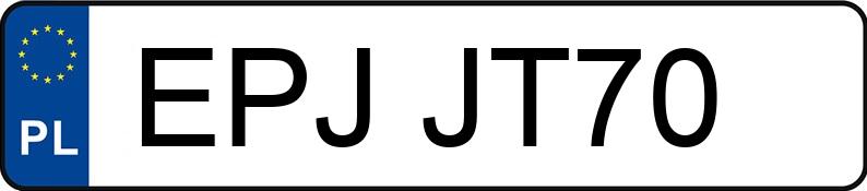 Numer rejestracyjny EPJ JT70 posiada OPEL INSIGNIA GRAND SPORT - EPJJT70