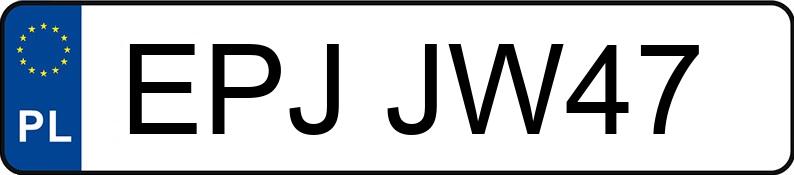 Il numero di registrazione EPJ JW47 ha BMW 316i Compact Kat. E36 316i Compact Kat. E36 - EPJJW47
