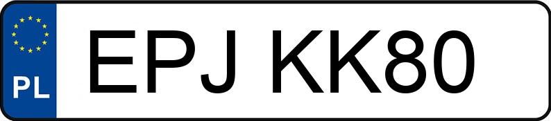 Numer rejestracyjny EPJ KK80 posiada KIA Optima 1.7 CRDi MR`16 E6 L - EPJKK80