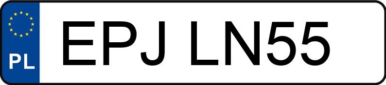 Numer rejestracyjny EPJ LN55 posiada RENAULT MASTER - EPJLN55