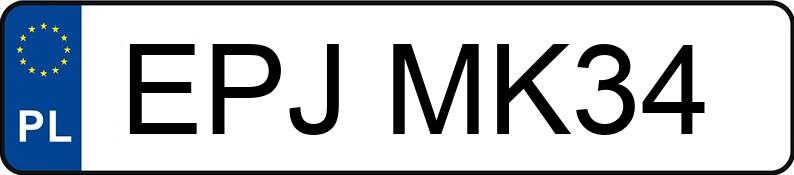 Numer rejestracyjny EPJ MK34 posiada JAWA Szosowe 350 Standard - EPJMK34