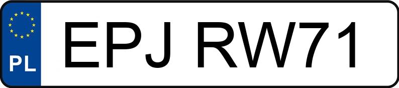 Numer rejestracyjny EPJ RW71 posiada QJMOTOR SFA 1000 W61 - EPJRW71