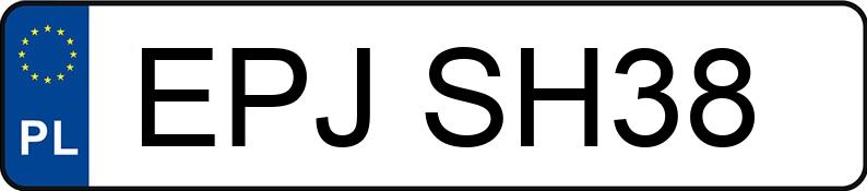 Numer rejestracyjny EPJ SH38 posiada SUZUKI Sport./Szosowe od 600 ccm GSX 1100 F - EPJSH38