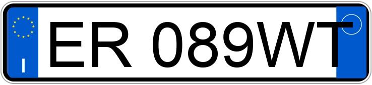 Numer rejestracyjny ER089WT posiada PEUGEOT 207