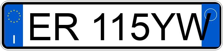 Numer rejestracyjny ER115YW posiada fiat ducato