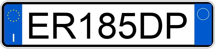 Numer rejestracyjny ER185DP posiada FIAT 500