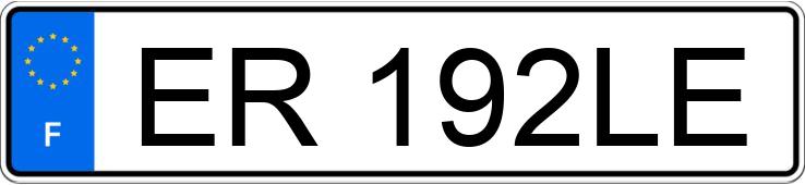 Le numéro d’enregistrement ER192LE a PEUGEOT 308