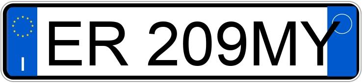 Numer rejestracyjny ER209MY posiada MINI Mini Countrym.