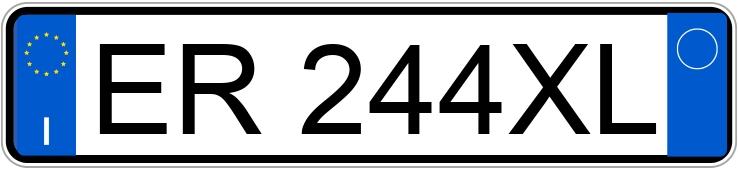 Numer rejestracyjny ER244XL posiada OPEL Meriva 2a serie